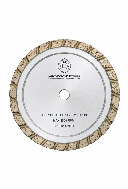 150 X X 12 REBOLO COPO DIAMANTADO PARA MÁQUINA BAVELLONI VE500 - V14, METAL, TURBO EROSÃO, POSIÇÃO 2
