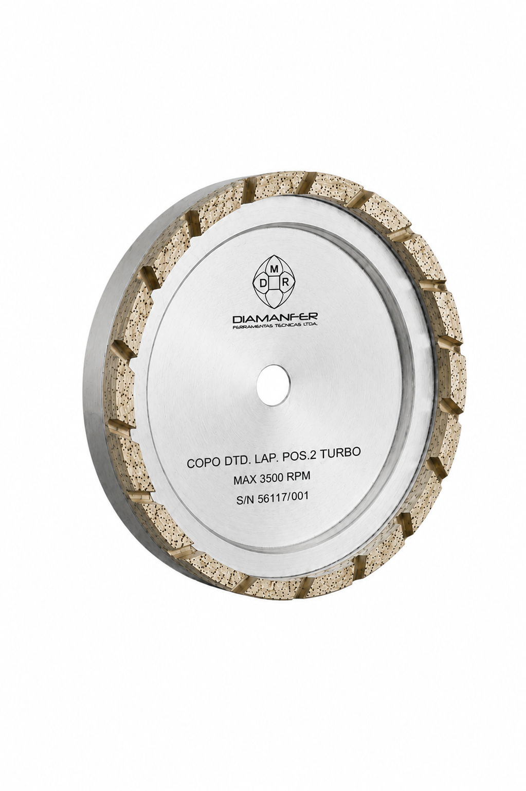 150 X X 12 REBOLO COPO DIAMANTADO PARA MÁQUINA BAVELLONI VE500 - V14, METAL, TURBO EROSÃO, POSIÇÃO 2