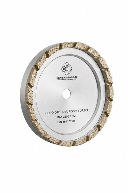 150 X X 12 REBOLO COPO DIAMANTADO PARA MÁQUINA BAVELLONI VE500 - V14, METAL, TURBO EROSÃO, POSIÇÃO 2