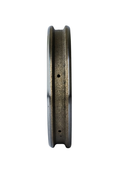 100 X 22 DIAMOND PERIPHERAL WHEEL WITH COOLANT HOLES FOR 08 MM GLASS, TRAP PROFILE, FINE