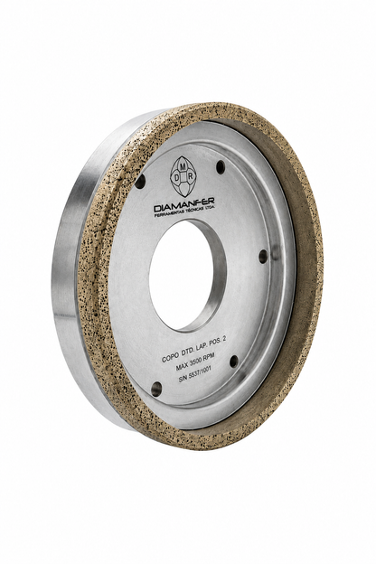 150 X 32 X 50 DIAMOND CUP WHEEL FOR BOTTERO VARIANT 810 MACHINE, METAL, POSITION 2