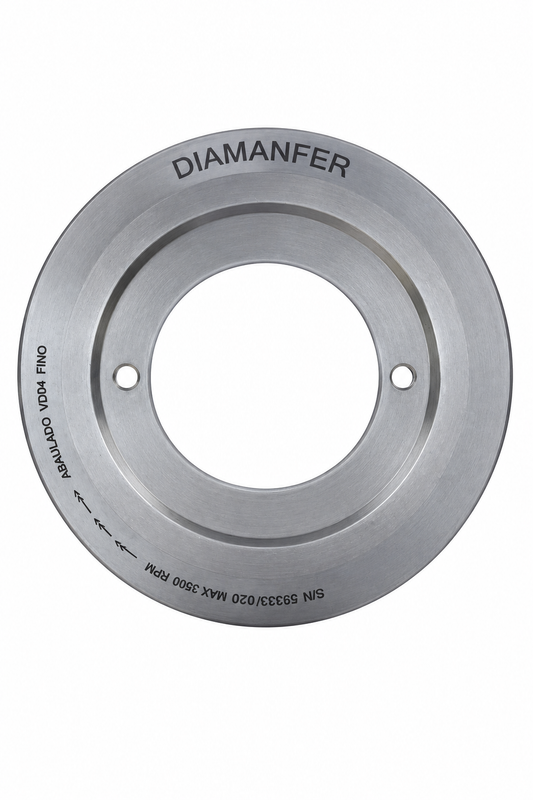 200 X 90 DIAMOND PERIPHERAL WHEEL FOR BAVELLONI V4 MACHINE, T GLASS 04 MM, PENCIL PROFILE, FINE