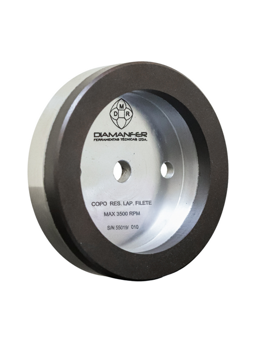130 X 36 X 12 DIAMOND CUP WHEEL FOR UNIVERSAL MACHINE, RESIN, POSITION ARRIS