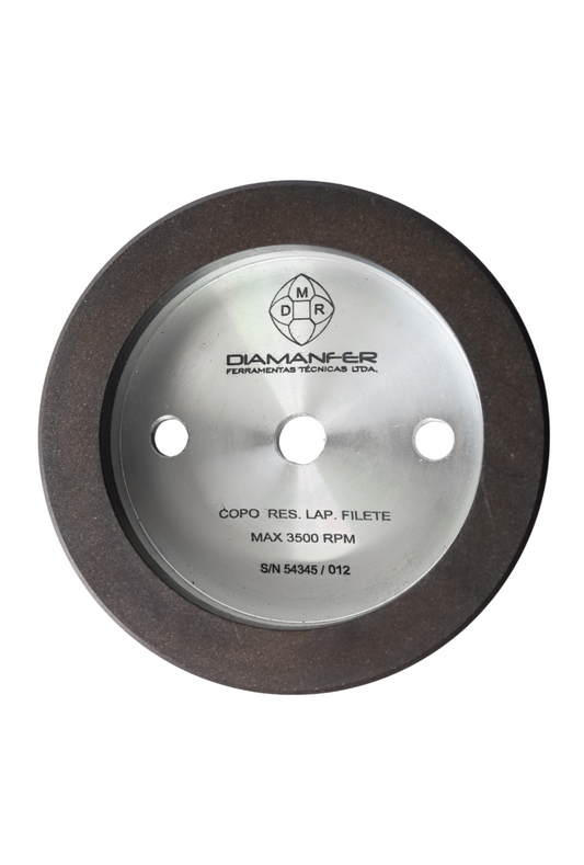 130 X 36 X 12 DIAMOND CUP WHEEL FOR UNIVERSAL MACHINE, RESIN, POSITION ARRIS