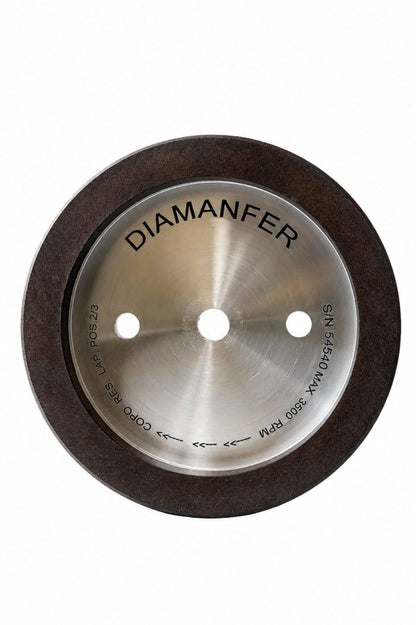 150 X 36 X 12 DIAMOND CUP WHEEL FOR UNIVERSAL MACHINE, RESIN, POSITION 3