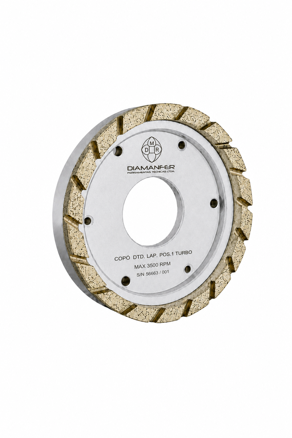 150 X 32 X 50 DIAMOND CUP WHEEL FOR BOTTERO VARIANT 810 MACHINE, METAL, TURBO LAM, POSITION 1
