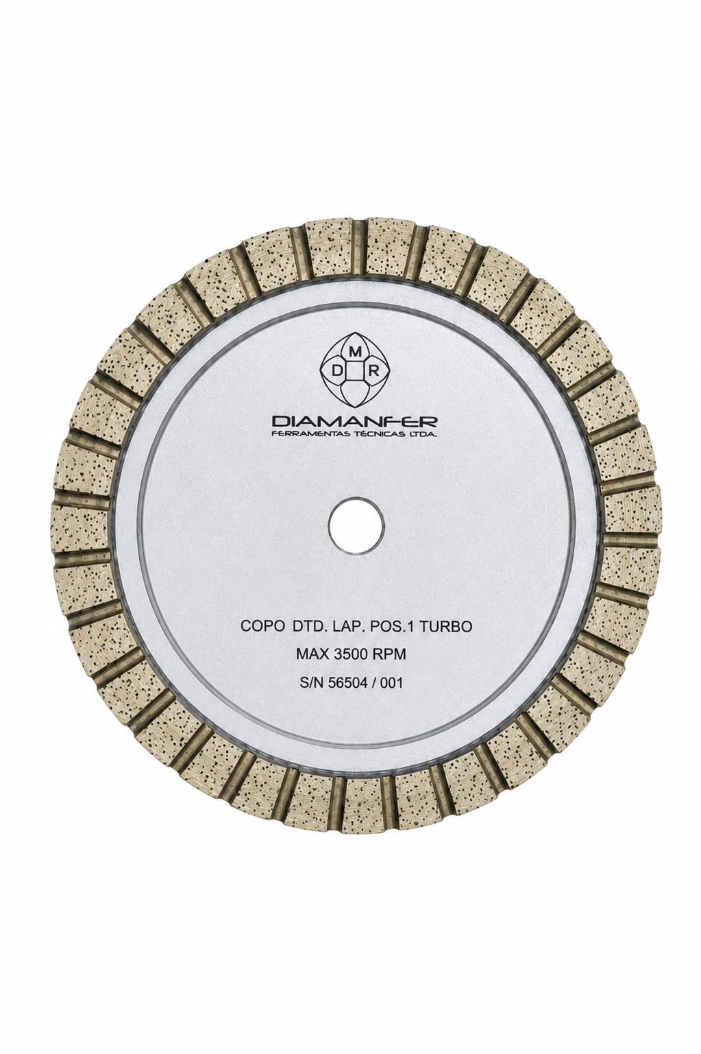 150 X 38 X 12 DIAMOND CUP WHEEL FOR BAVELLONI VE500 - V14 MACHINE, METAL, TURBO, POSITION 1