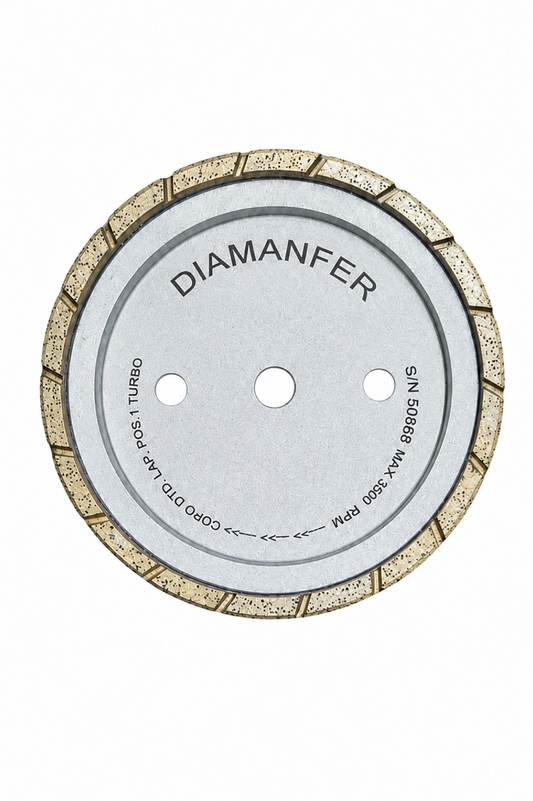 150 X 37 X 12 DIAMOND CUP WHEEL FOR UNIVERSAL MACHINE, METAL, TURBO LAM, POSITION 1