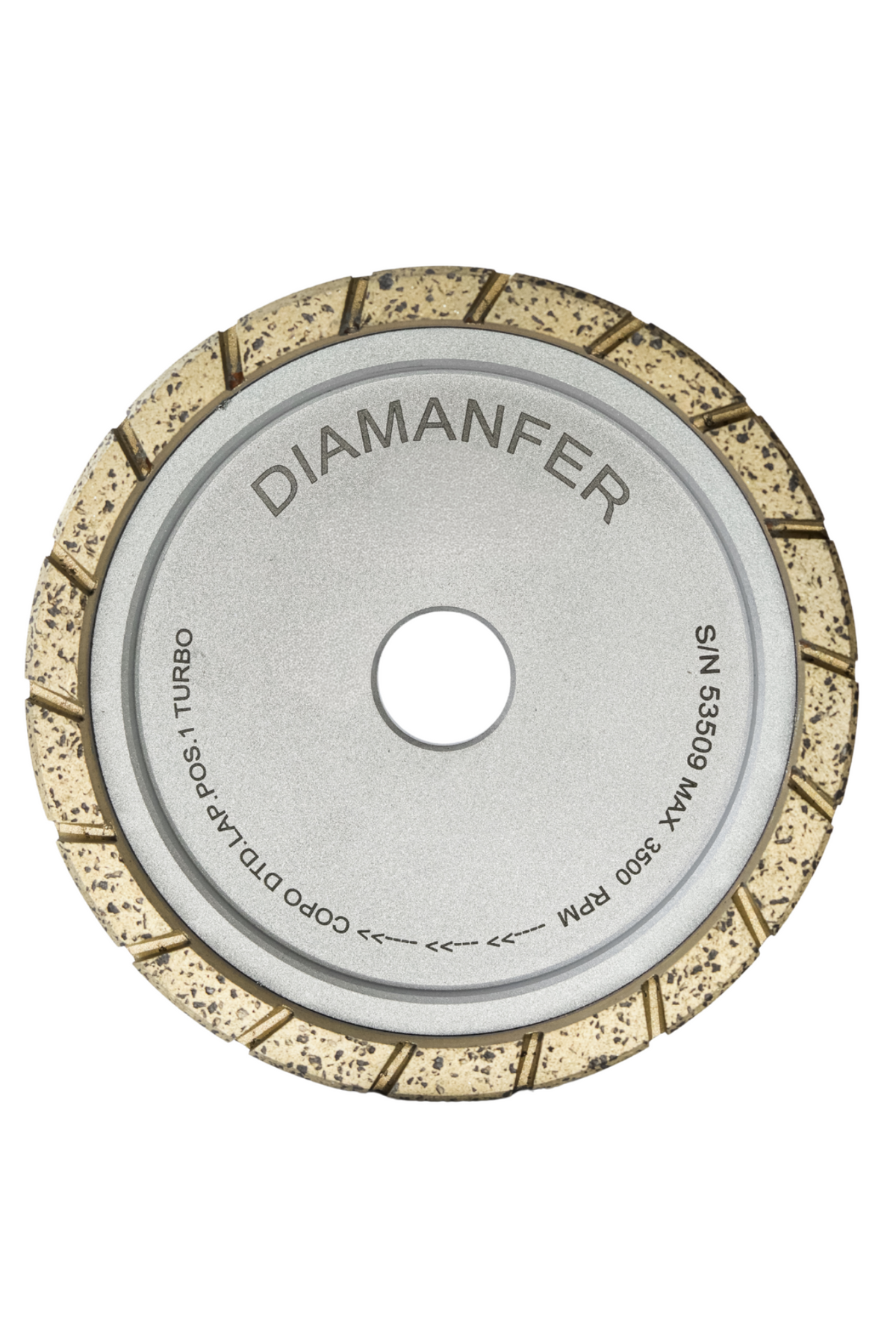 150 X 35 X 25 DIAMOND CUP WHEEL FOR SCHIATTI FPS15 MACHINE, METAL, TURBO LAM, POSITION 1
