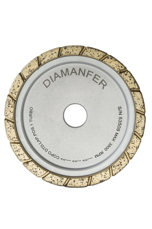 150 X 35 X 25 DIAMOND CUP WHEEL FOR SCHIATTI FPS15 MACHINE, METAL, TURBO LAM, POSITION 1