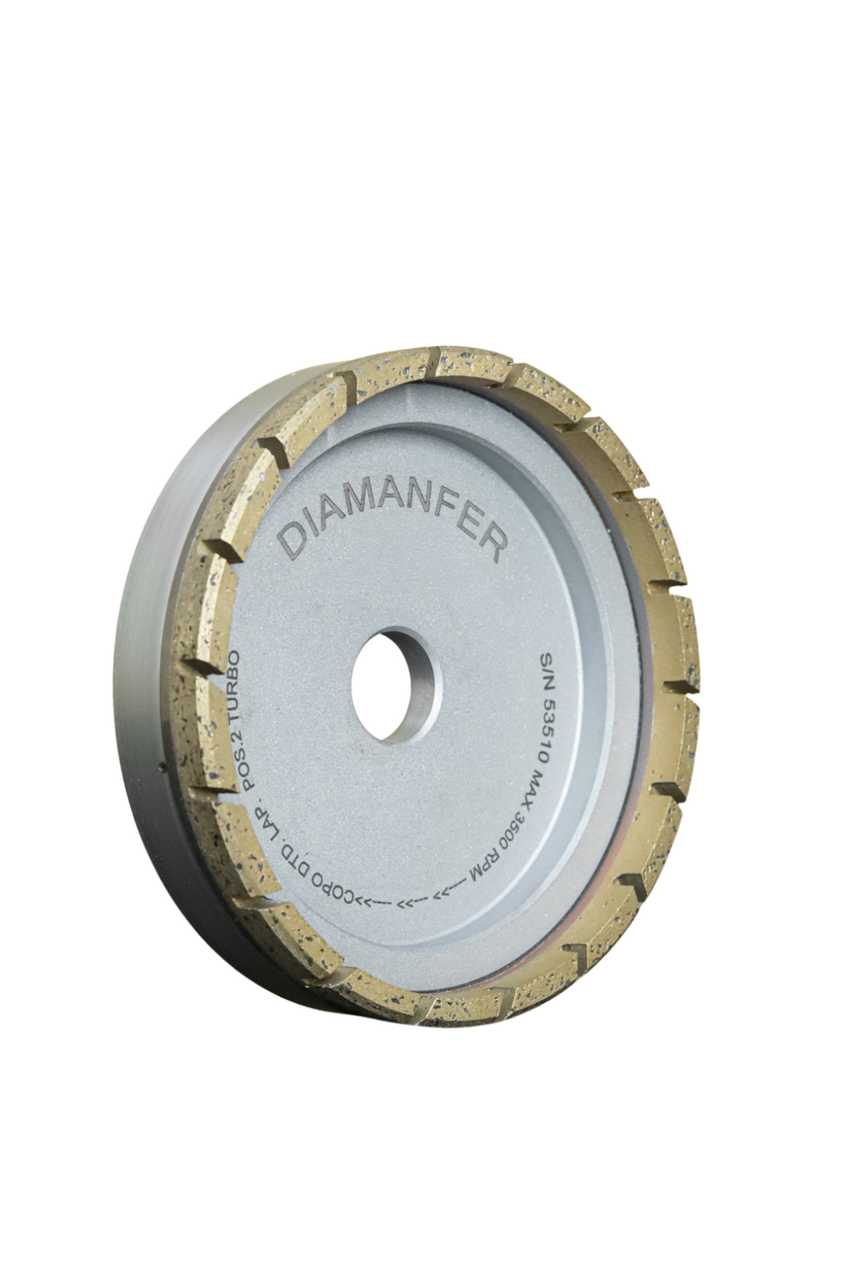 150 X 35 X 25 DIAMOND CUP WHEEL FOR SCHIATTI FPS15 MACHINE, METAL, TURBO LAM, POSITION 2