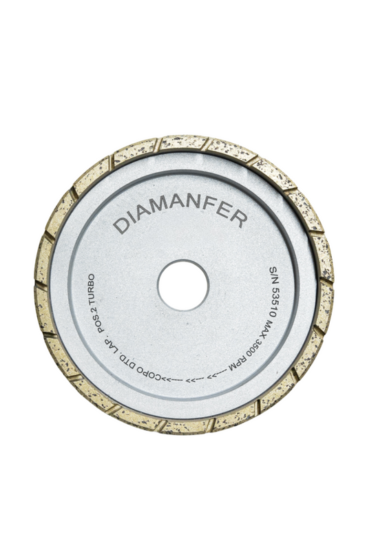 150 X 35 X 25 DIAMOND CUP WHEEL FOR SCHIATTI FPS15 MACHINE, METAL, TURBO LAM, POSITION 2