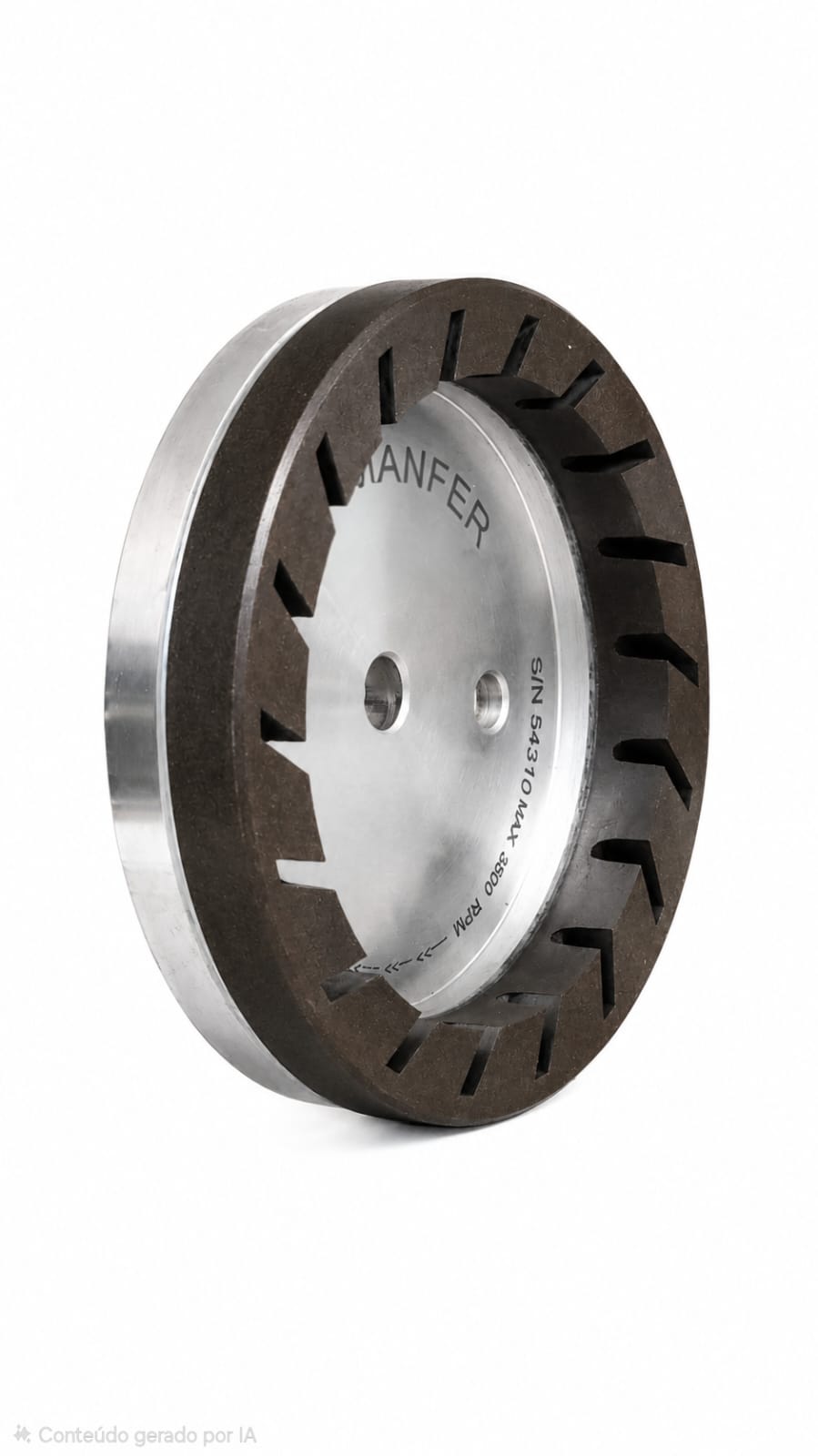 150 X 36 X 12 DIAMOND CUP WHEEL FOR UNIVERSAL MACHINE, RESIN, TURBO LAM, POSITION 3