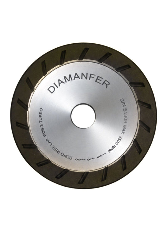 150 X 35 X 25 DIAMOND CUP WHEEL FOR SCHIATTI FPS15 MACHINE, RESIN, TURBO LAM, POSITION 3