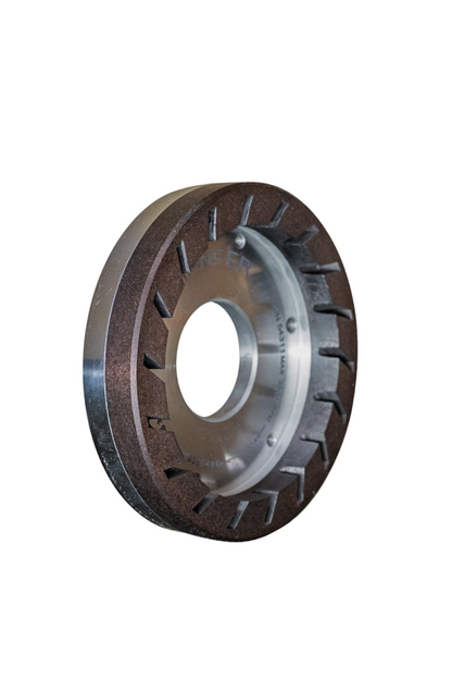 150 X 32 X 50 DIAMOND CUP WHEEL FOR BOTTERO VARIANT 810 MACHINE, RESIN, TURBO LAM, POSITION 3