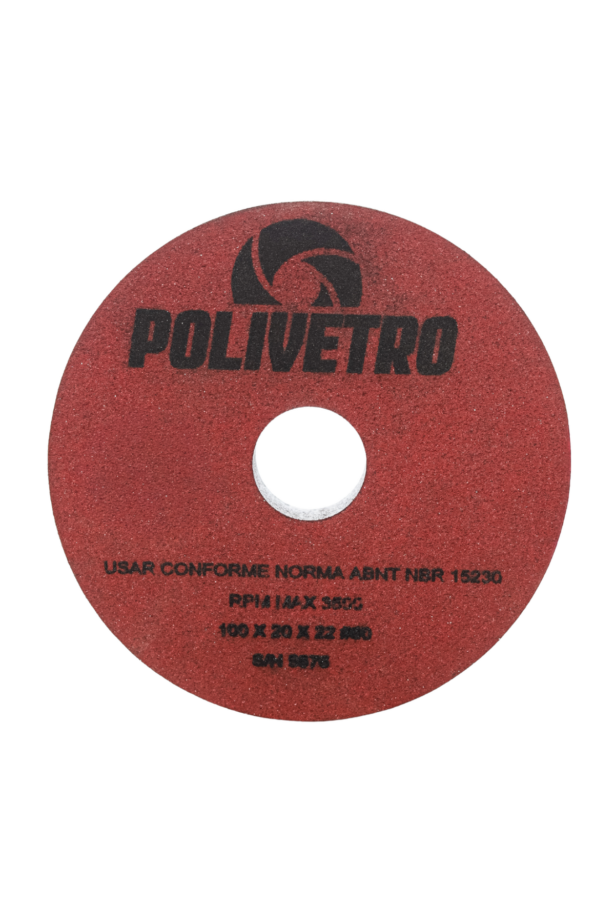 100 X 20 X 22 PERIPHERAL POLISHING WHEEL, #80 RED