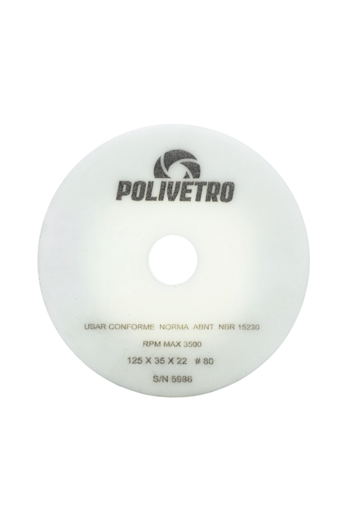 125 X 35 X 22 POLISHING CUP WHEEL, #80 YELLOW