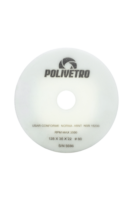 125 X 35 X 22 POLISHING CUP WHEEL, #80 YELLOW