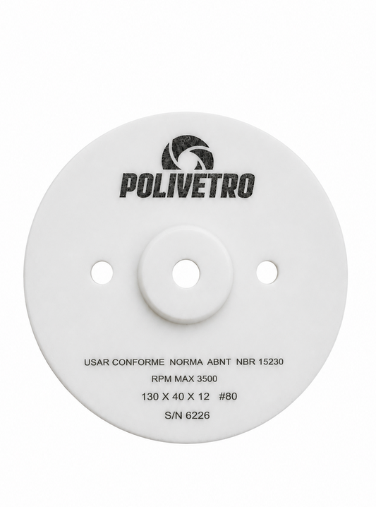 130 X 40 X 12 POLISHING CUP WHEEL, #80 YELLOW