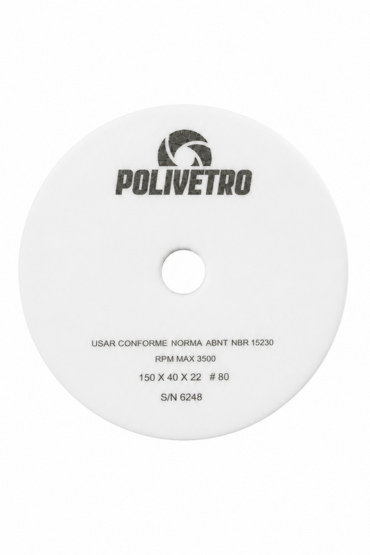 150 X 40 X 22 POLISHING CUP WHEEL, #80 YELLOW