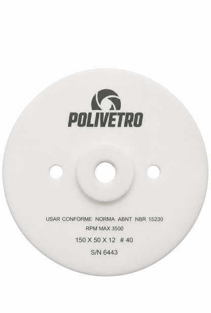 150 X 50 X 12 POLISHING CUP WHEEL #40 GREEN