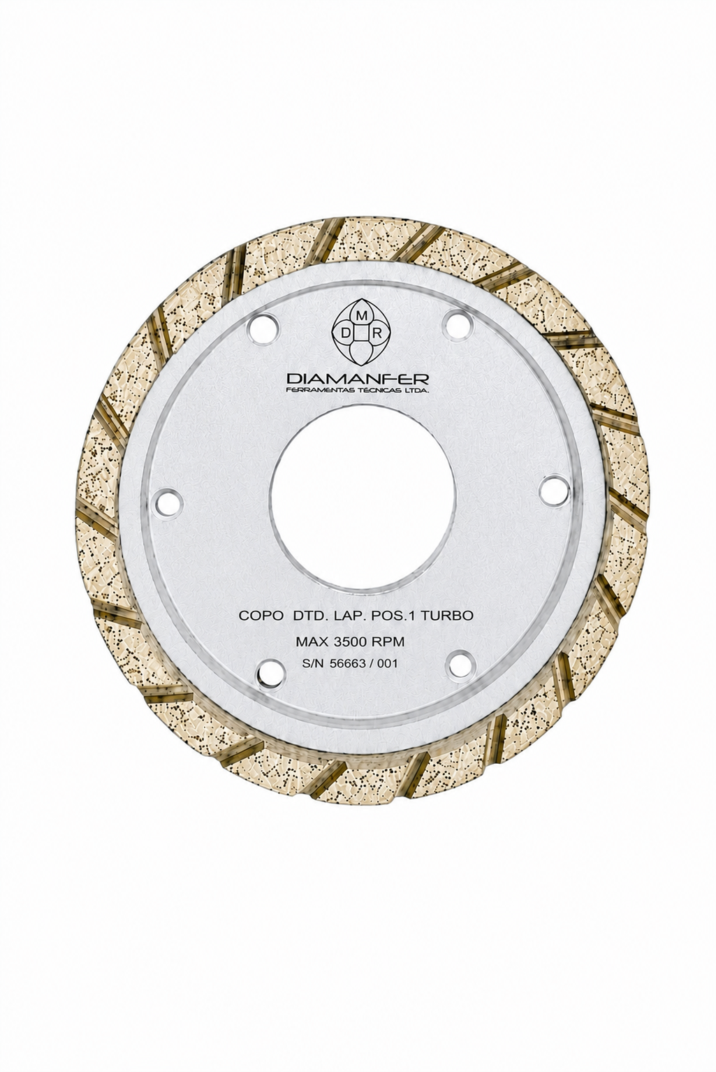 150 X 32 X 50 DIAMOND CUP WHEEL FOR BOTTERO VARIANT 810 MACHINE, METAL, TURBO LAM, POSITION 1
