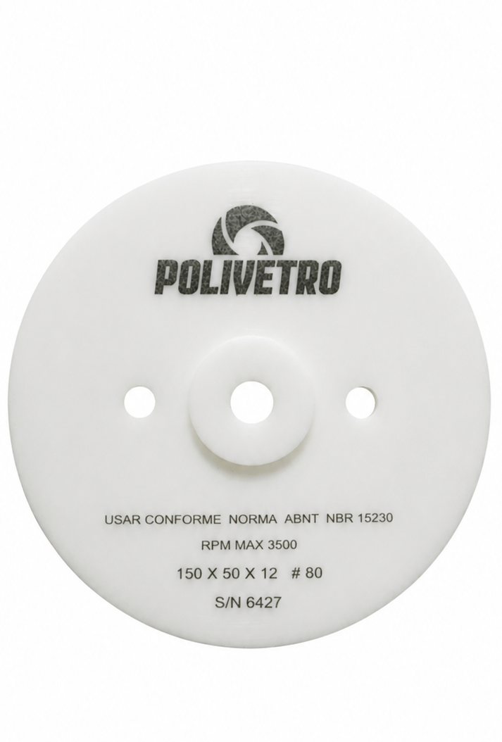 150 X 50 X 12 POLISHING CUP WHEEL #80 YELLOW