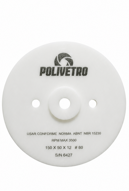 150 X 50 X 12 POLISHING CUP WHEEL #80 YELLOW