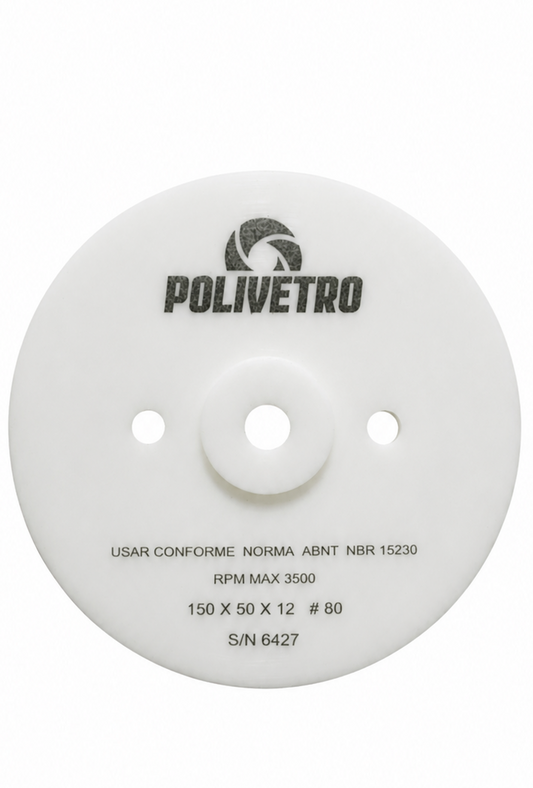 150 X 50 X 12 POLISHING CUP WHEEL #80 YELLOW