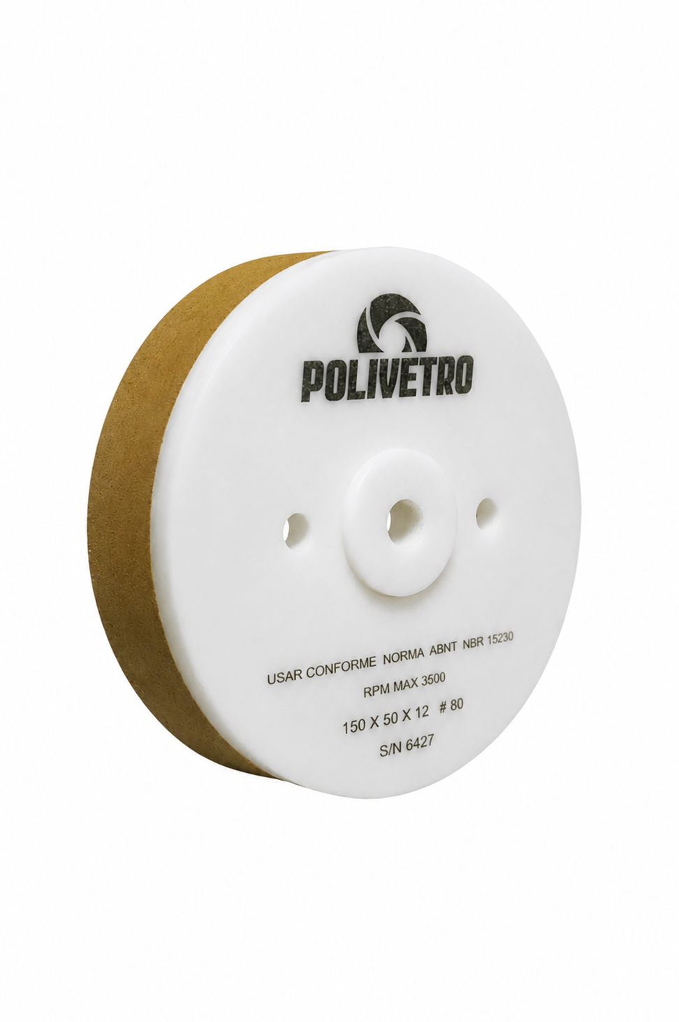 150 X 50 X 12 POLISHING CUP WHEEL #80 YELLOW