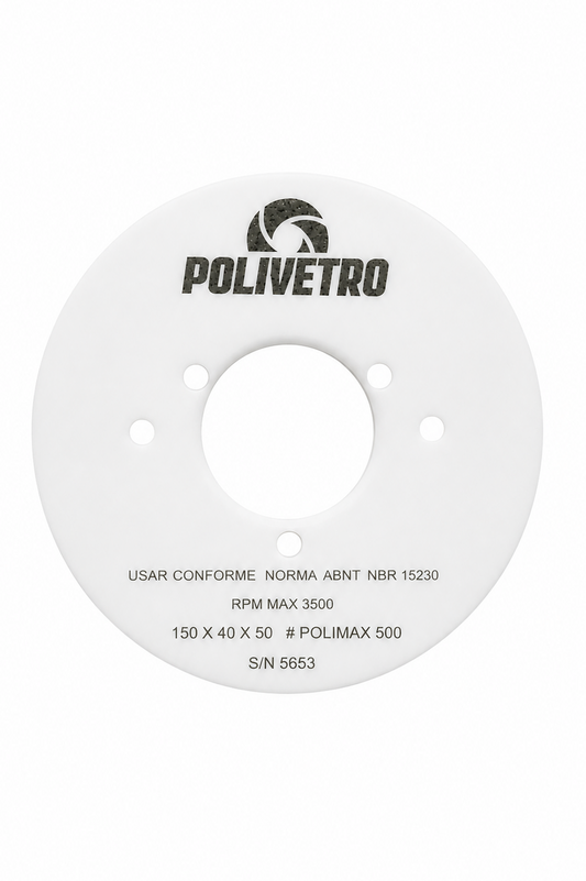 150 X 40 X 50 POLISHING CUP WHEEL, POLIMAX500